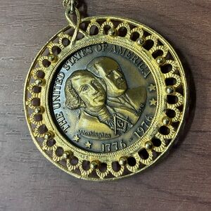 Gold Coin Pendant Necklace